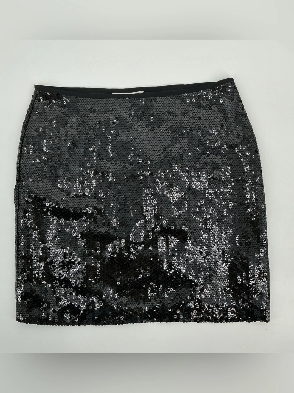 Carole Little Black Sequin Mini Sparkle Party Skirt